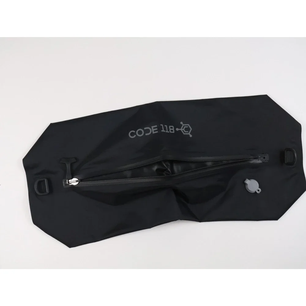 Code 118 Travel Bag Waterproof, Dry Bag, Black Air Valve, One NEW